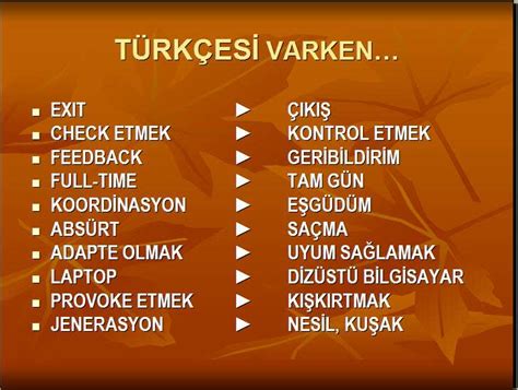 kelimelerin türkçe karşılığı